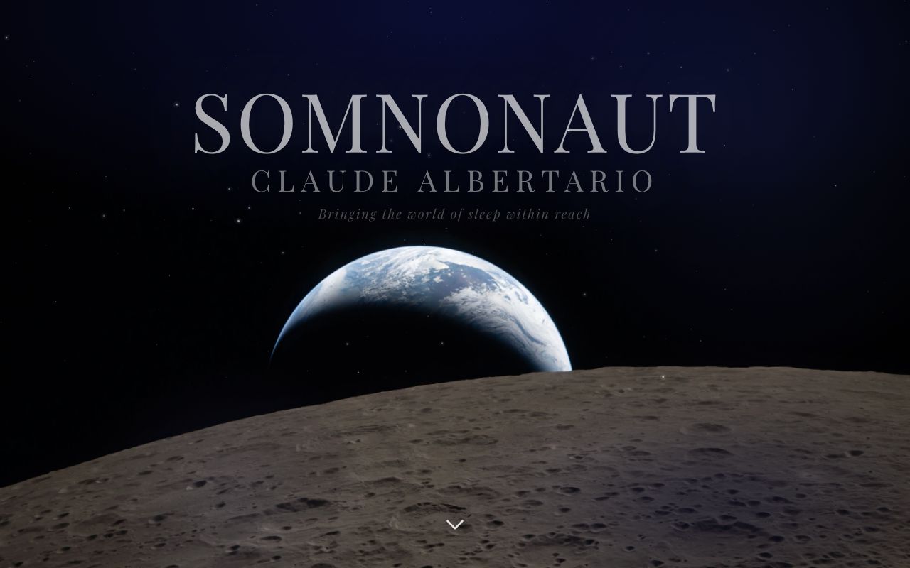 Somnonaut website preview